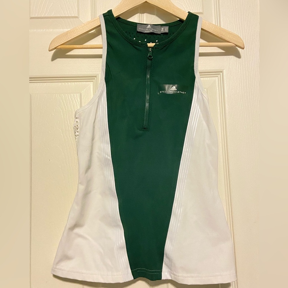 Stella McCartney Barricade 1/4 Zip Up Tank Top